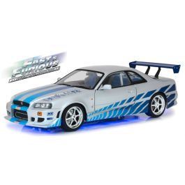 Fast & Furious Modellino Nissan Skyline 2000 GT-R di Brian Die Cast Scala  1:32