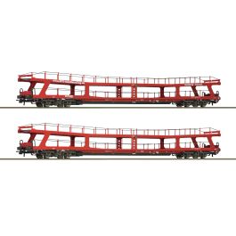 Roco 770 Roco 77047 - Set di 2 pezzi: Carro trasporto auto, BTE | Artuffo Modellismo