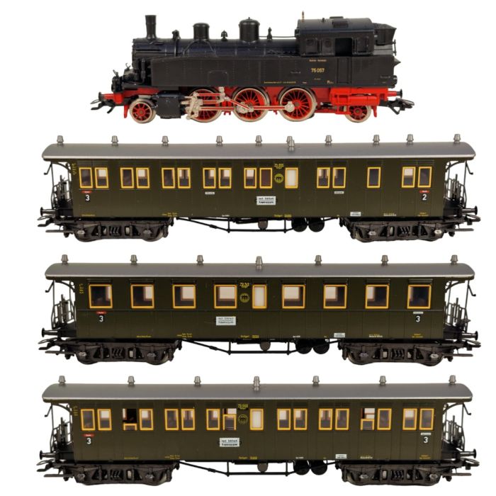 Marklin 2865 Set locomotiva e carrozze passeggeri, DR Artuffo