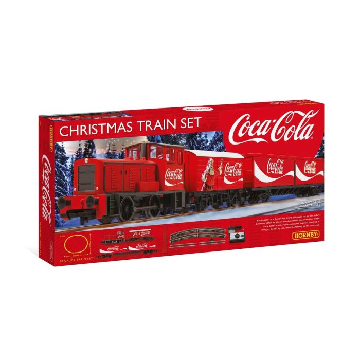 coke christmas train set